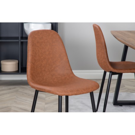 Inca Spisebordssæt - Sort og Brun og - Natur