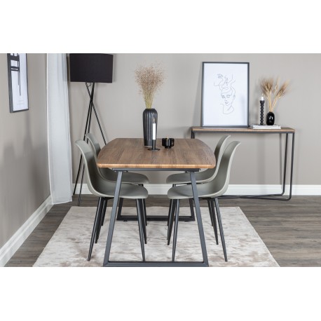 Inca t Spisebordssæt - Sort, Grå og Natur