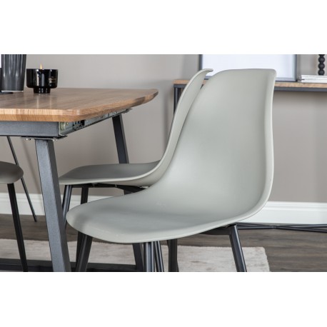 Inca t Spisebordssæt - Sort, Grå og Natur