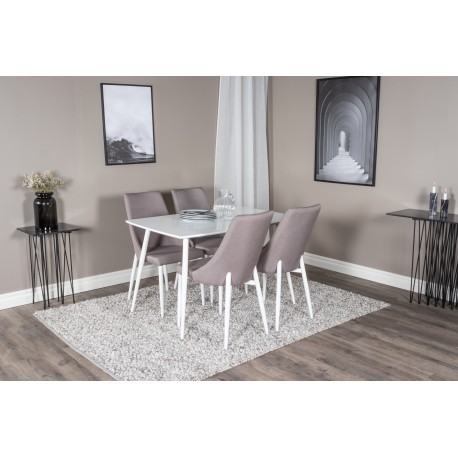 Polar Spisebordssæt - Grå og Hvid