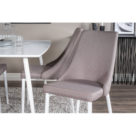 Polar Spisebordssæt - Grå og Hvid