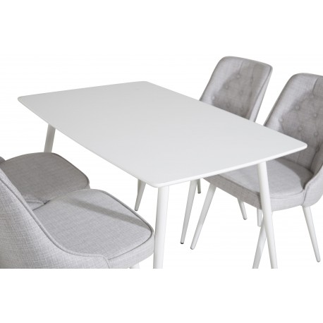 Polar Spisebordssæt - Grå og Hvid