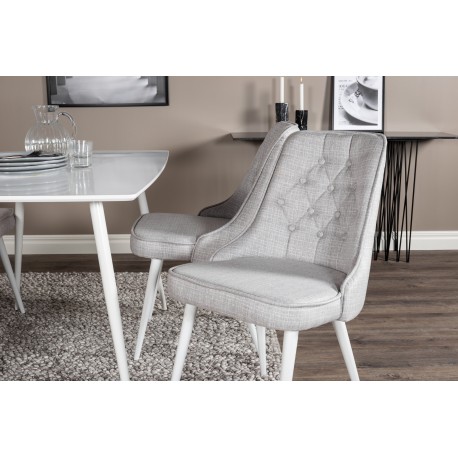 Polar Spisebordssæt - Grå og Hvid