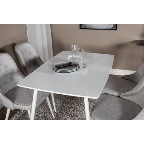 Polar Spisebordssæt - Grå og Hvid