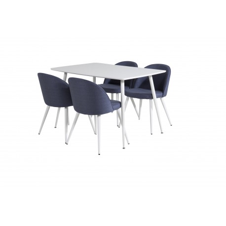 Polar Spisebordssæt - Blå og Hvid