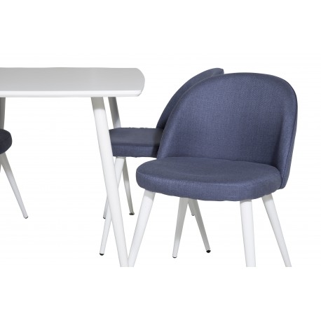 Polar Spisebordssæt - Blå og Hvid