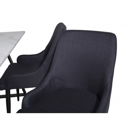 Estelle Spisebordssæt - Sort og Hvid