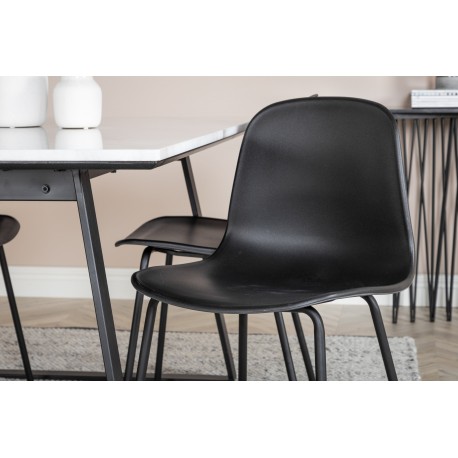 Estelle Spisebordssæt - Sort og Hvid