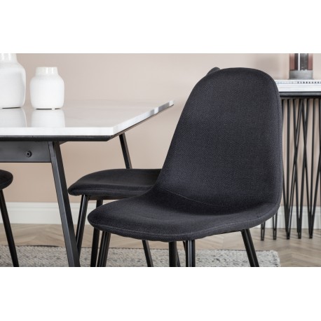 Estelle Spisebordssæt - Sort og Hvid