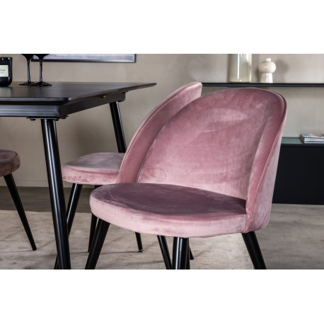 Silar Spisebordssæt - Sort og Pink