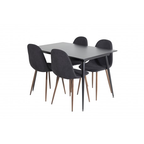 Silar Spisebordssæt - Sort og Natur