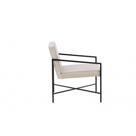 Rakel Lænestol - Beige og Sort