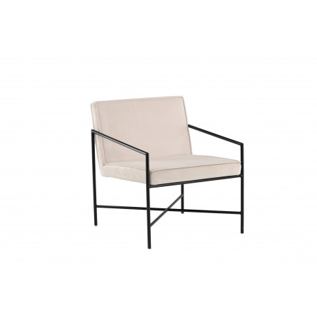 Rakel Lænestol - Beige og Sort