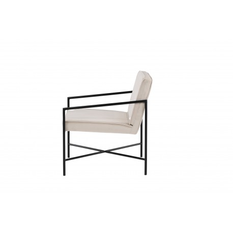 Rakel Lænestol - Beige og Sort