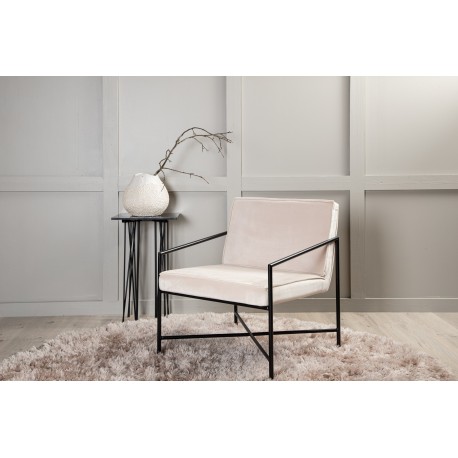 Rakel Lænestol - Beige og Sort