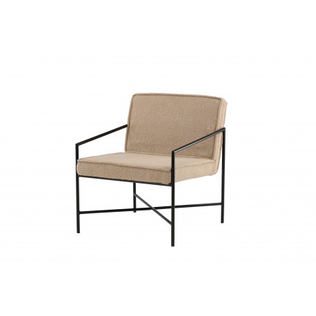 Rakel Lænestol - Beige og Sort