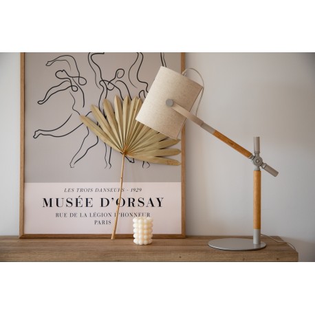 Dennis Belysning - Beige, Hvid og Træ