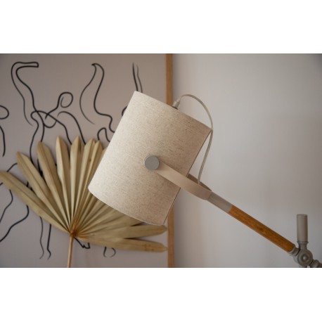 Dennis Belysning - Beige, Hvid og Træ