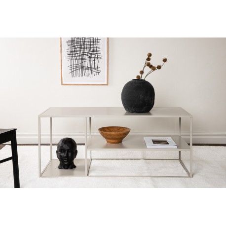Staal Sofabord 120cm - Beige