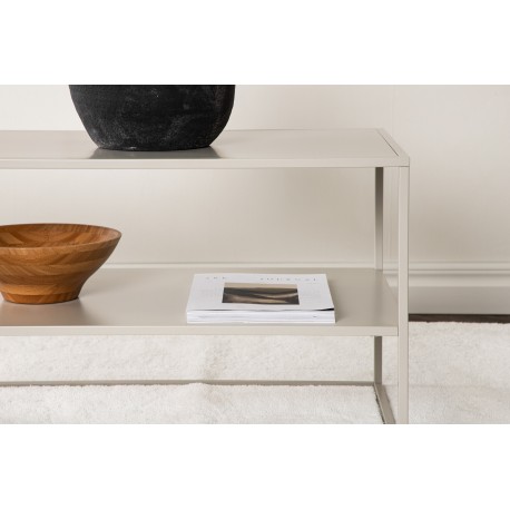 Staal Sofabord 120cm - Beige