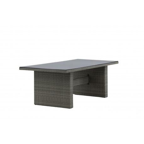 Padova havebord - grå 100 x 200 cm - Rektangulært Udendørs Spisebord