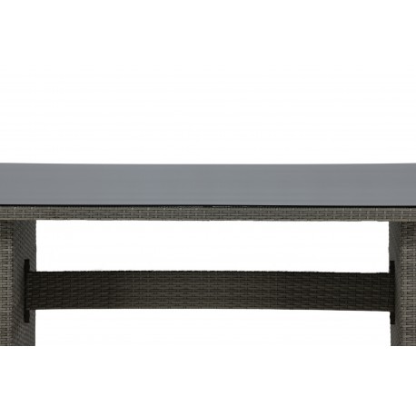 Padova havebord - grå 100 x 200 cm - Rektangulært Udendørs Spisebord