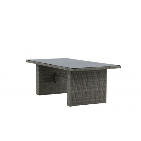 Padova havebord - grå 100 x 200 cm - Rektangulært Udendørs Spisebord