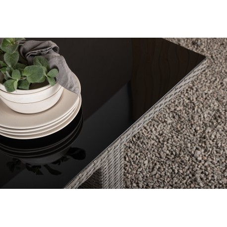 Padova havebord - grå 100 x 200 cm - Rektangulært Udendørs Spisebord