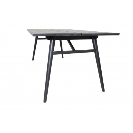 Stilfuldt Spisebord - Sort og Light Brushed