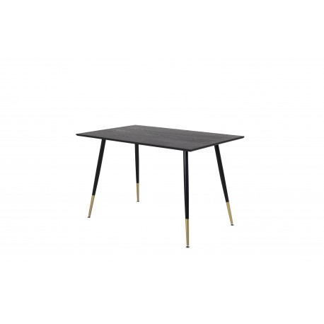 Dipp Spisebord 120cm - Sort og Messing