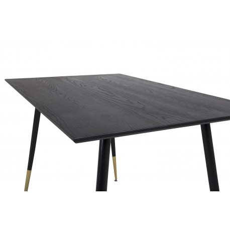 Dipp Spisebord 120cm - Sort og Messing