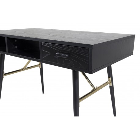 Gold Skrivebord 110 x 60 cm - Sort