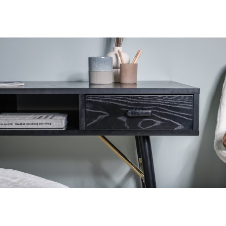 Gold Skrivebord 110 x 60 cm - Sort