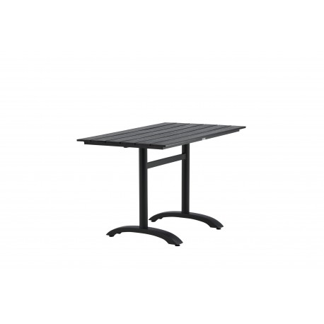 Denver t Spisebord 120 x 70 cm - Sort Aintwood og Aluminium