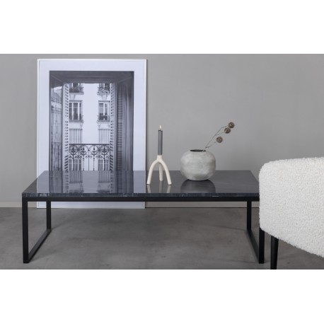 Estelle ægte marmor Sofabord 120x60cm - Grå