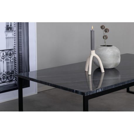 Estelle ægte marmor Sofabord 120x60cm - Grå