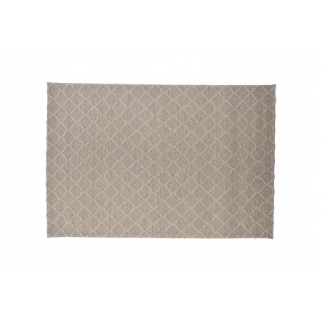 Skyet Tæppe - Beige