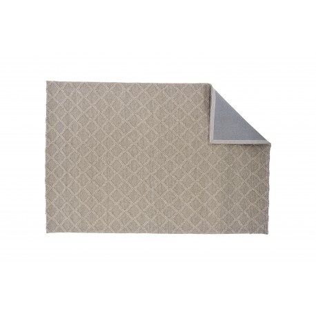 Skyet Tæppe - Beige