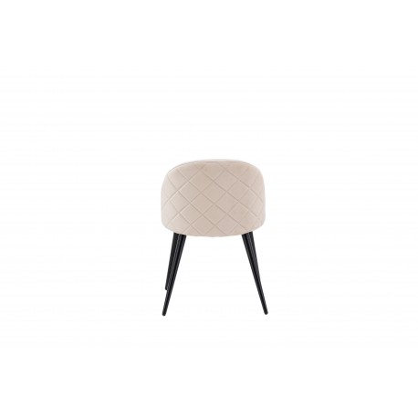 Velvet Spisebordsstol - Beige velour