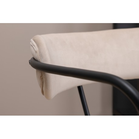 Duffy Lænestol - Beige og Sort