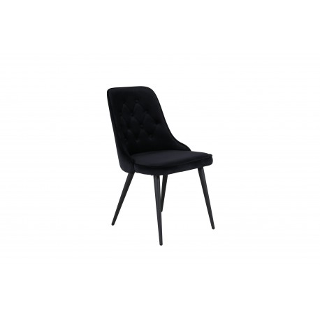 Velvet Deluxe Spisestuestol - Sort