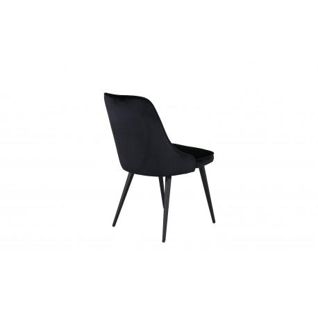 Velvet Deluxe Spisestuestol - Sort