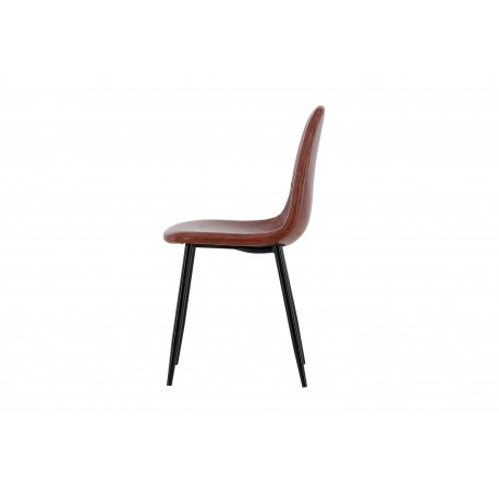 Polar Spisebordsstol - Cognac Pu læder