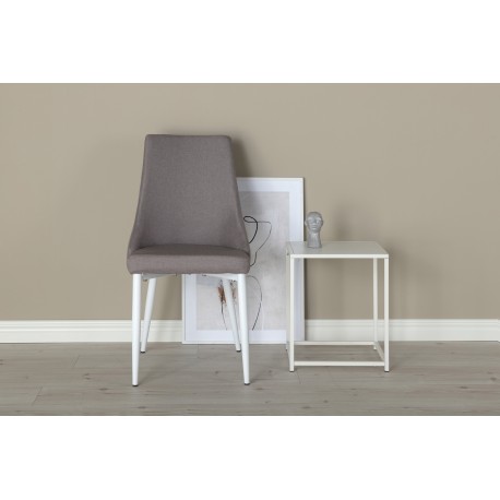 Leone Spisebordsstol - Grå og Hvid
