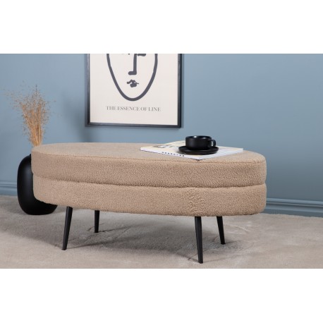 Otto Ottomane - Beige og Sort