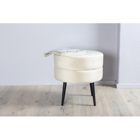 Pot Puf Ø40 - Lys beige