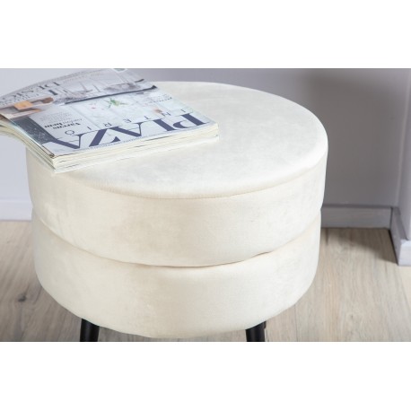 Pot Puf Ø40 - Lys beige