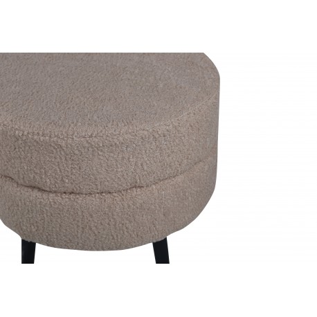Pot Pouf - Beige og Sort
