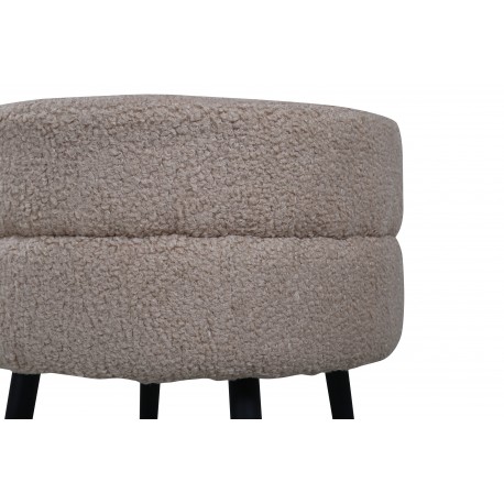 Pot Pouf - Beige og Sort