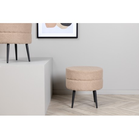 Pot Pouf - Beige og Sort